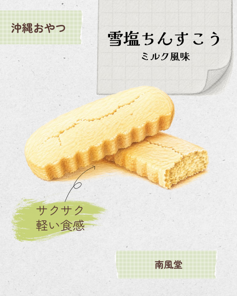 雪塩ちんすこうミルク風味